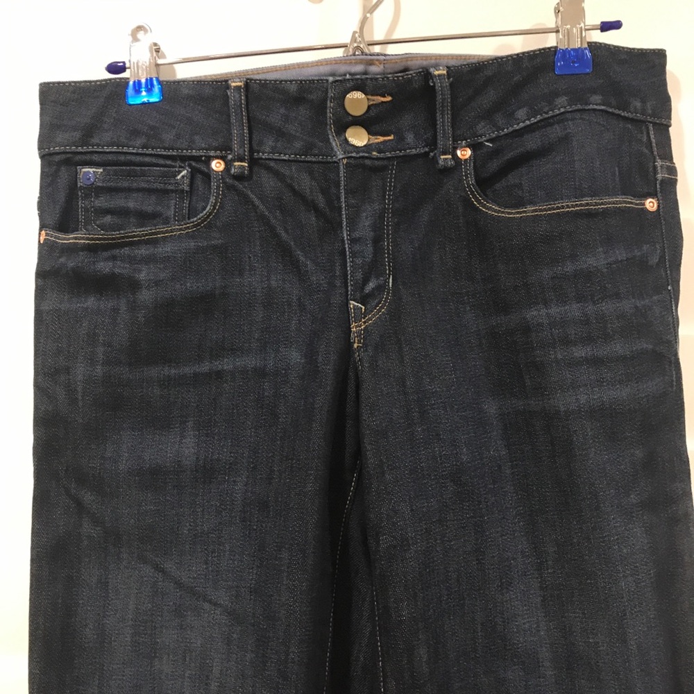 Gap size 8 extra long modern boot cut dark jean